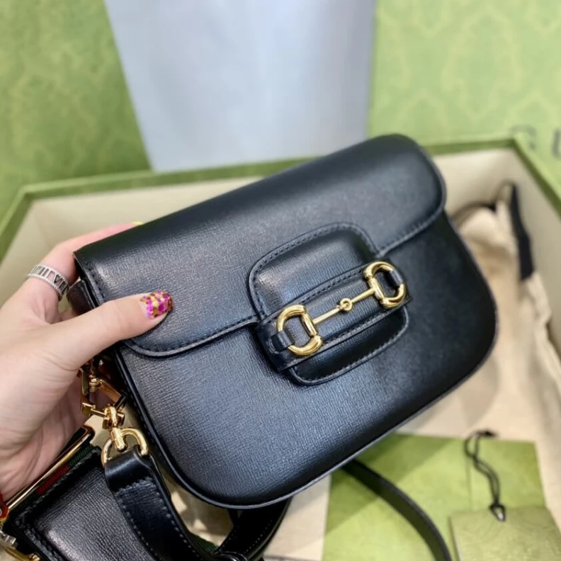 Louis vuitton locations Horsebit Gucci Horsebit 1955 Mini Bag in Black Leather