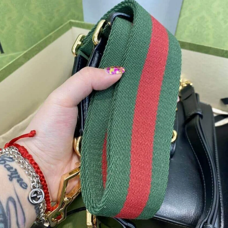Louis vuitton locations Horsebit Gucci Horsebit 1955 Mini Bag in Black Leather