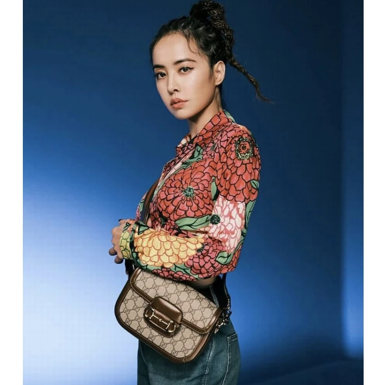 Replica bag This item Gucci Horsebit 1955 Mini Bag in GG Supreme Brown