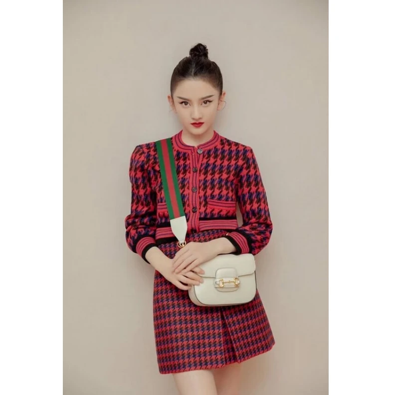 Top lv This item Gucci Horsebit 1955 Mini Bag in White Leather