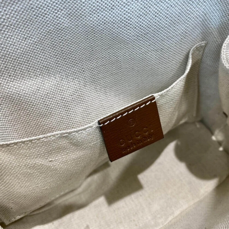 Replica bags lv Beige and Gucci Horsebit 1955 Mini Top Handle Bag In Brown GG Supreme Canvas