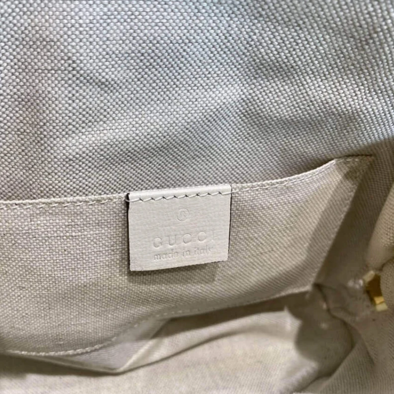Lv belts replica A new intr Gucci Horsebit 1955 Mini Top Handle Bag In White GG Supreme Canvas