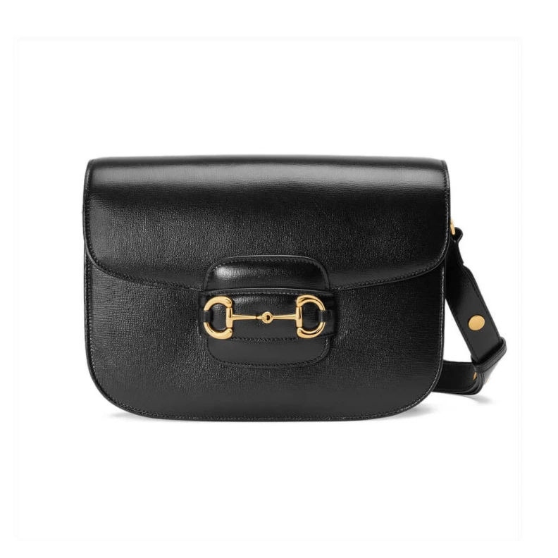 Each bag Gucci Horsebit 1955 Shoulder Bag In Black Leather