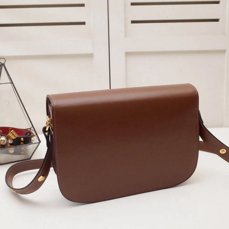 Top lv Introduced Gucci Horsebit 1955 Shoulder Bag In Brown Leather