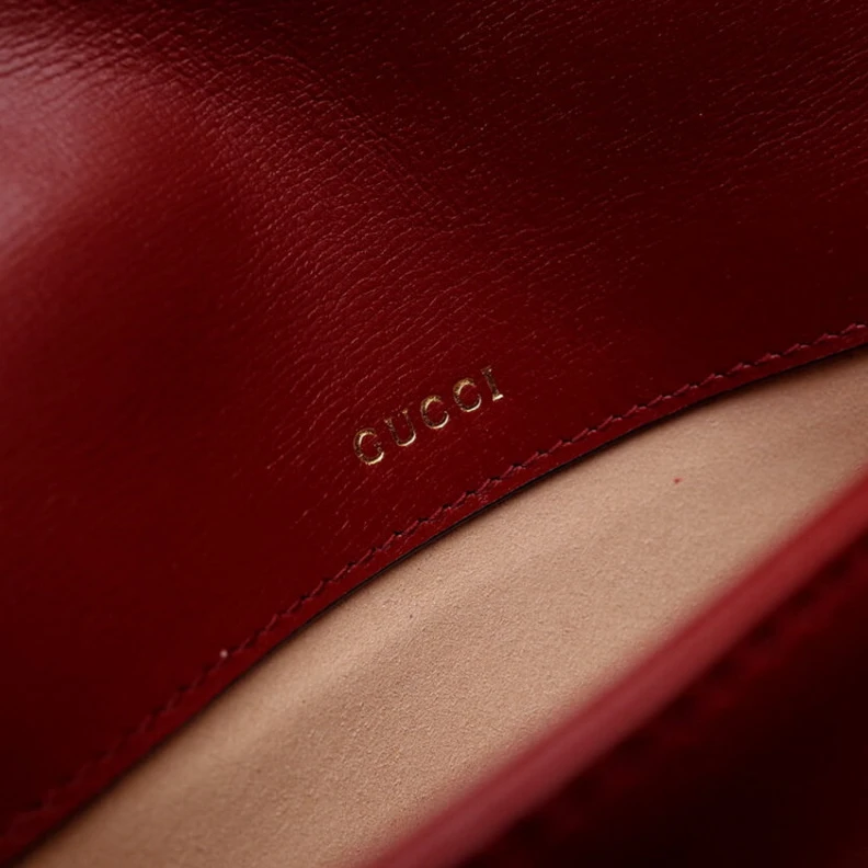 Top lv 25 x 18 x Gucci Horsebit 1955 Shoulder Bag In Red Leather