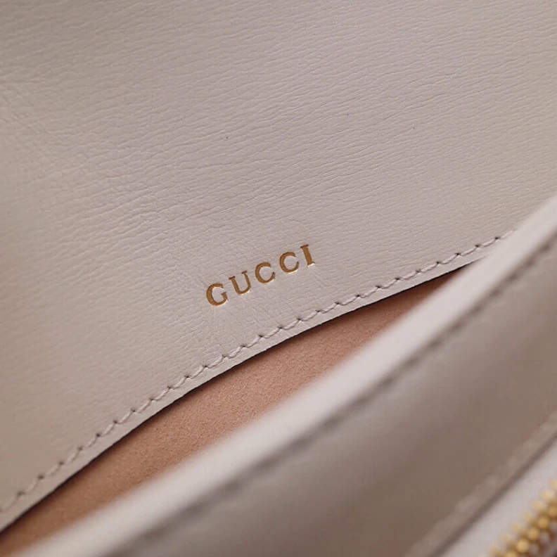 Replica bag Leather l Gucci Horsebit 1955 Shoulder Bag In White Leather