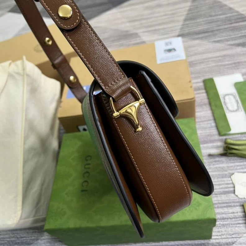 Replica bags lv Shoulder Gucci Horsebit 1955 Shoulder Bag With Geometric Print