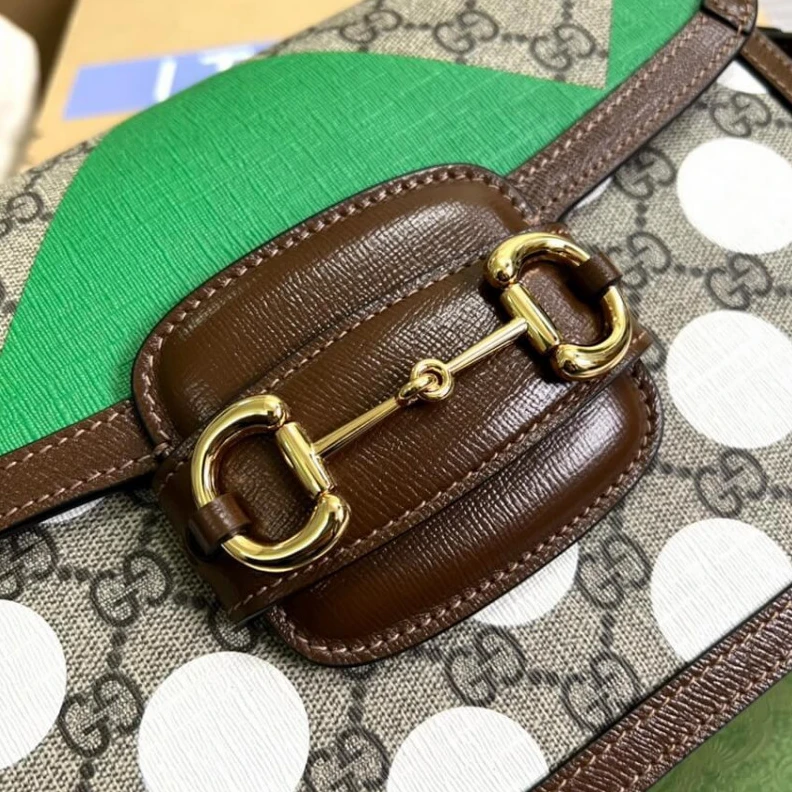 Replica bags lv Shoulder Gucci Horsebit 1955 Shoulder Bag With Geometric Print