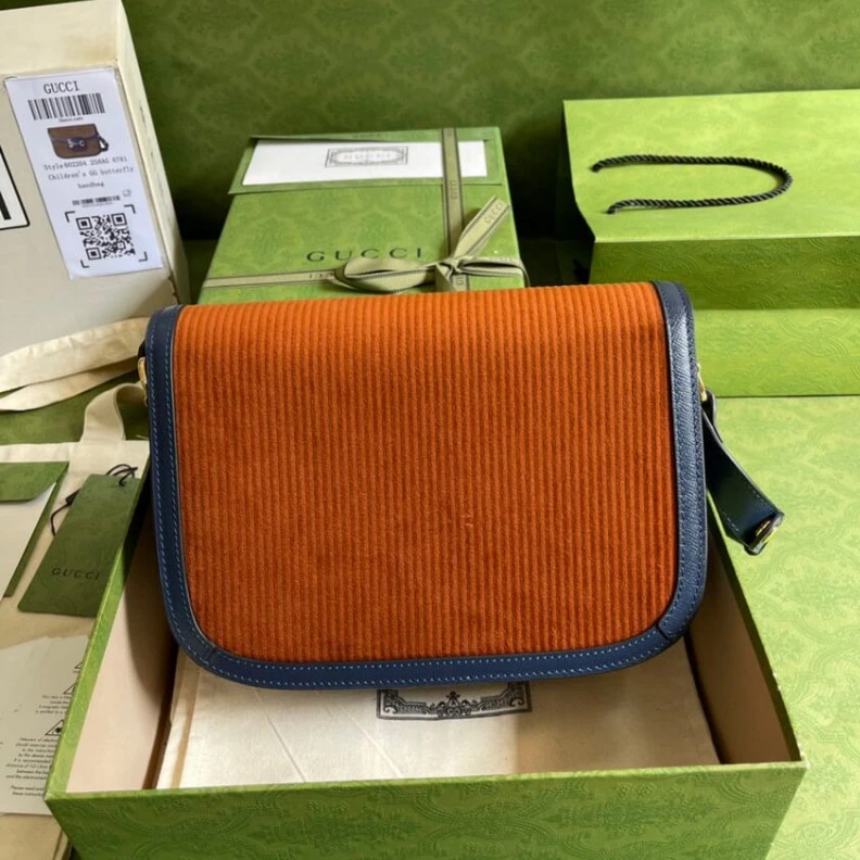 Replica bags Goldtoned Gucci Horsebit 1955 Small Bag Brown Corduroy