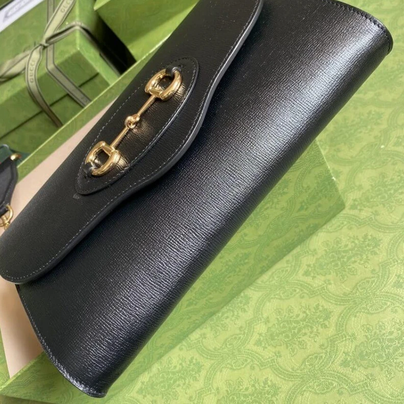 Replica bags Horsebit Gucci Horsebit 1955 Small Bag In Black Leather