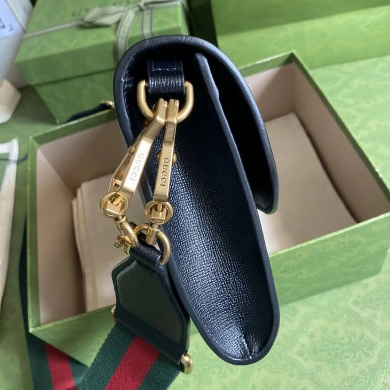 Replica bags Horsebit Gucci Horsebit 1955 Small Bag In Black Leather