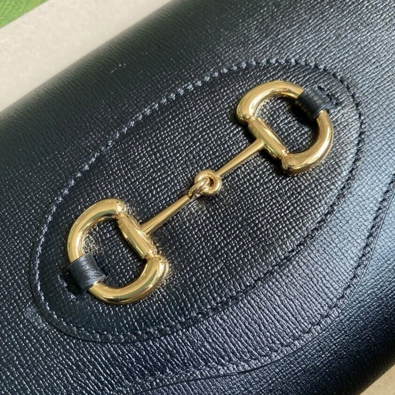 Replica bags Horsebit Gucci Horsebit 1955 Small Bag In Black Leather