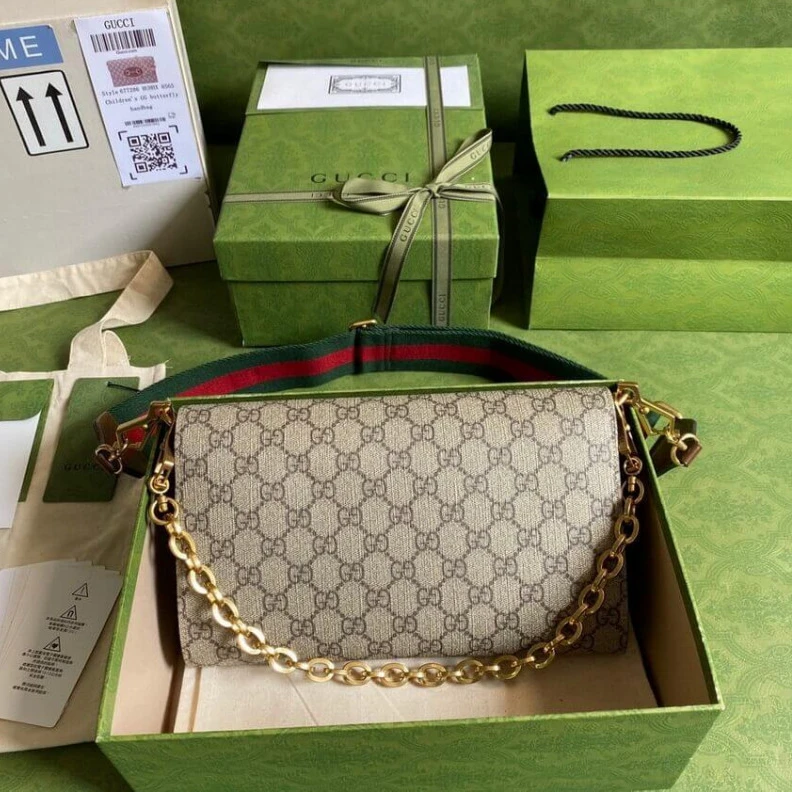 Lv belts replica Detachabl Gucci Horsebit 1955 Small Bag In GG Supreme