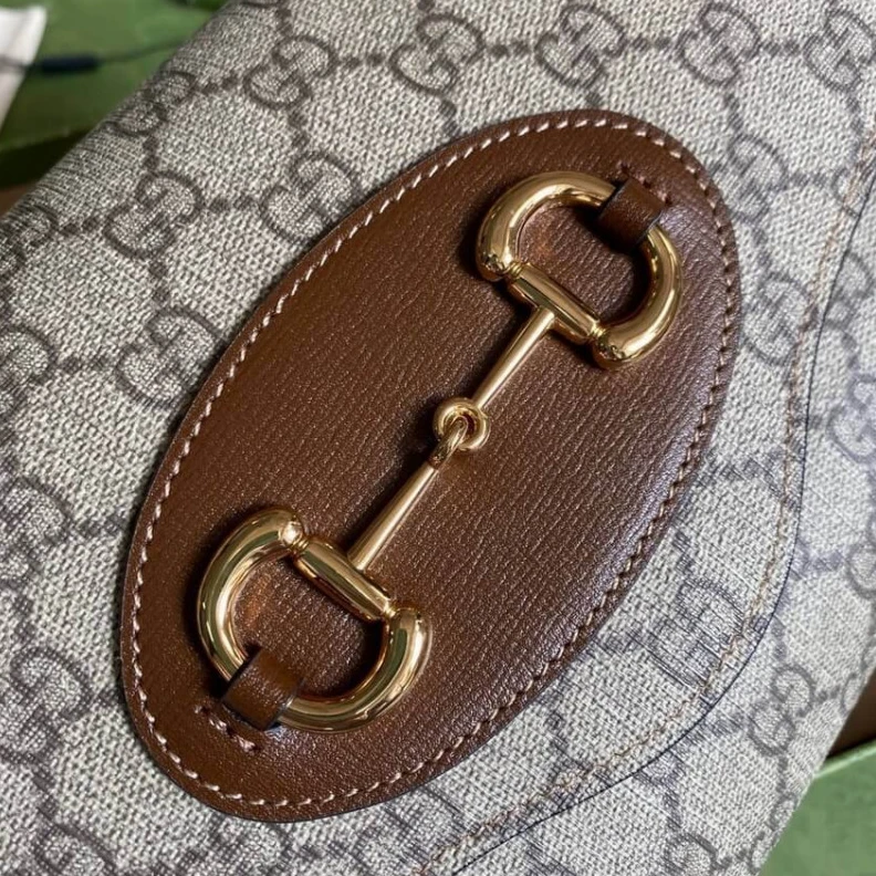 Lv belts replica Detachabl Gucci Horsebit 1955 Small Bag In GG Supreme