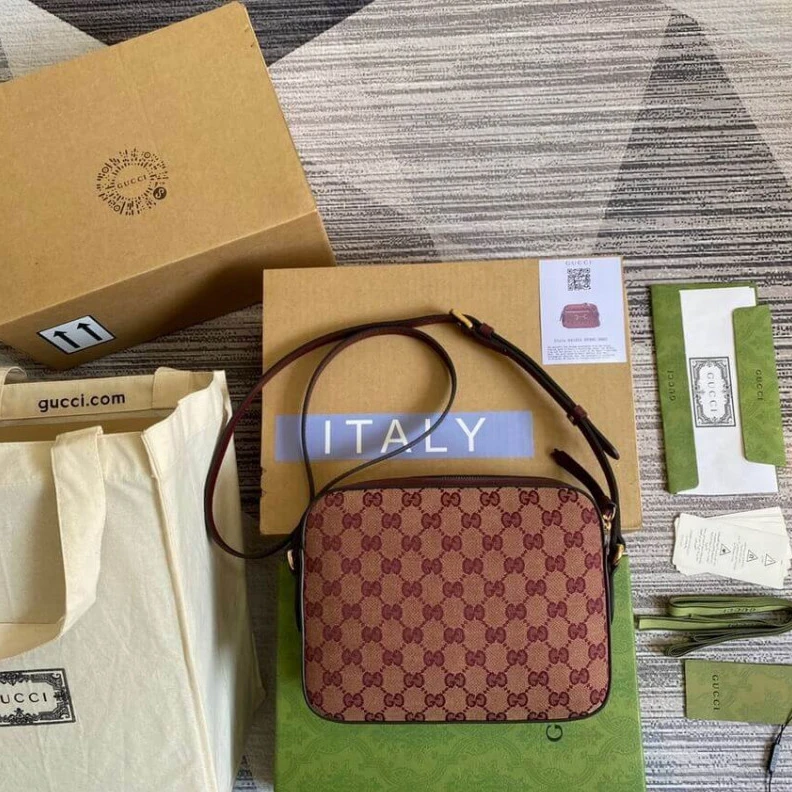 Top lv Horsebit Gucci Horsebit 1955 Small Bag in Burgundy