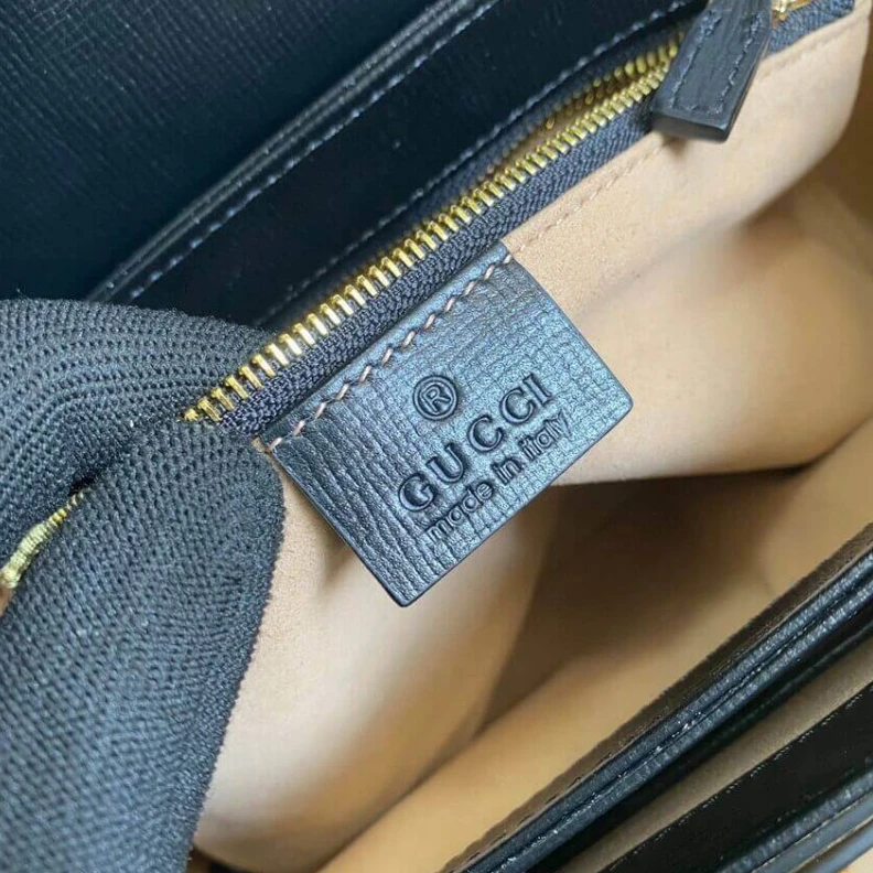 Top lv W25cm x H Gucci Horsebit 1955 Small Bag in White Sand Leather