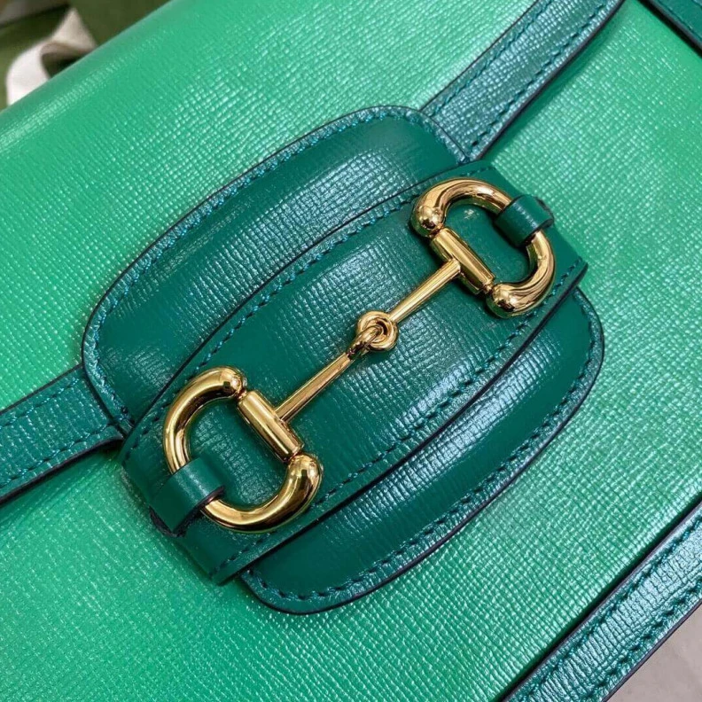 Kitlife ru Three gus Gucci Horsebit 1955 Small Shoulder Bag Green Leather