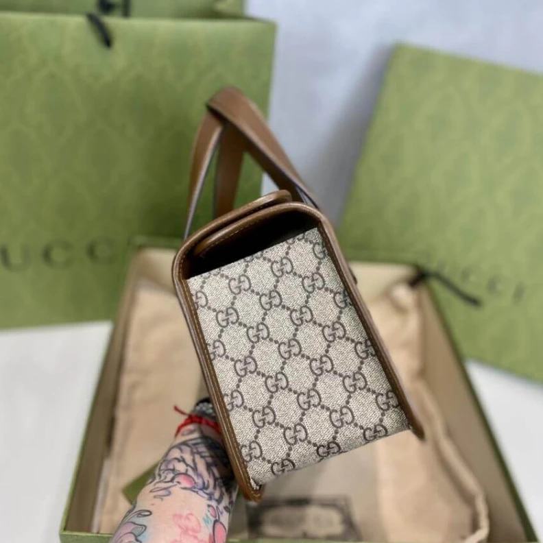 Louis vuitton locations Cotton li Gucci Horsebit 1955 Small Top Handle Bag