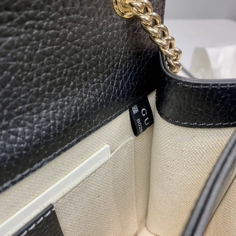 Louis vuitton locations 25 x 15 x Gucci Interlocking Chain Leather Cross Body Bag Black