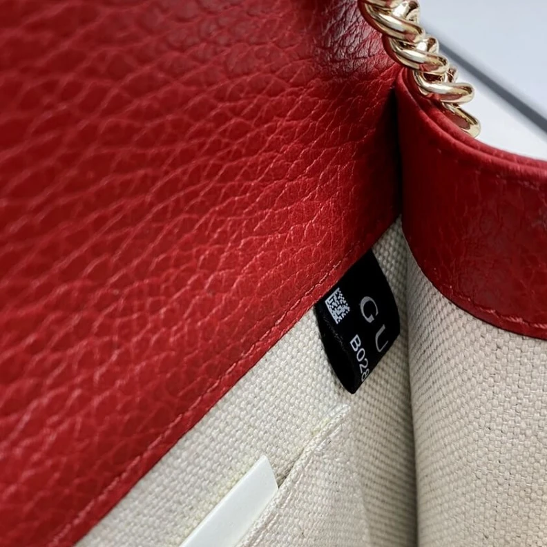 Replica bags Two Inter Gucci Interlocking Chain Leather Cross Body Bag Red