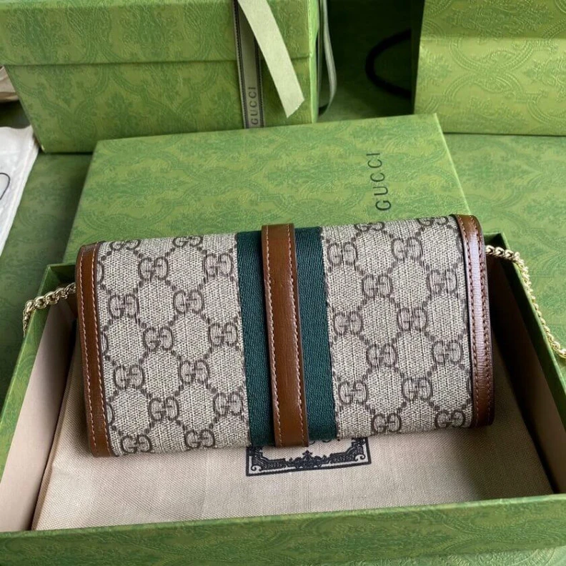 Replica bags Chain str Gucci Jackie 1961 Chain Wallet