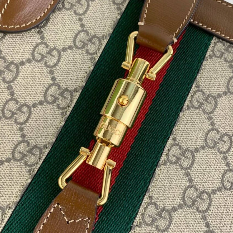 Kitlife Handle wi Gucci Jackie 1961 Medium Tote Bag in GG Supreme