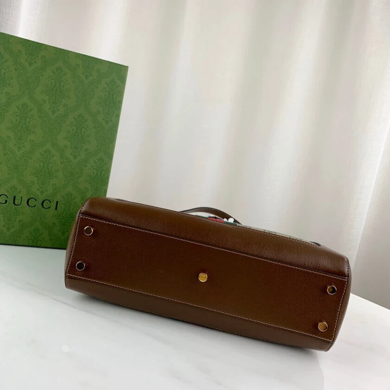 Kitlife Handle wi Gucci Jackie 1961 Medium Tote Bag in GG Supreme