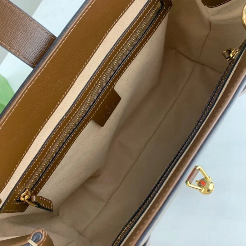Kitlife Handle wi Gucci Jackie 1961 Medium Tote Bag in GG Supreme