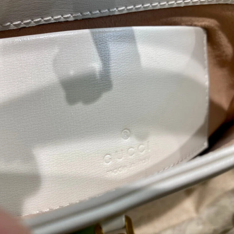 Lv belts replica Goldtoned Gucci Jackie 1961 Mini Hobo Bag In White Leather