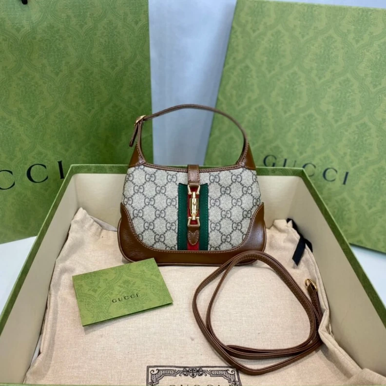 Replica bags This item Gucci Jackie 1961 Mini Shoulder Bag in GG Canvas