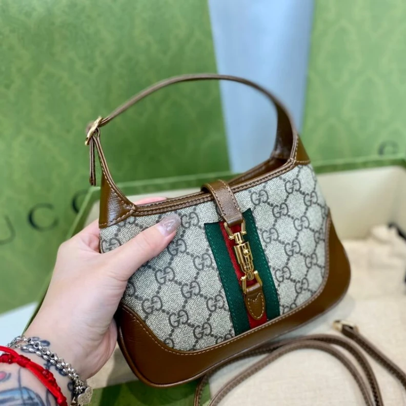 Replica bags This item Gucci Jackie 1961 Mini Shoulder Bag in GG Canvas