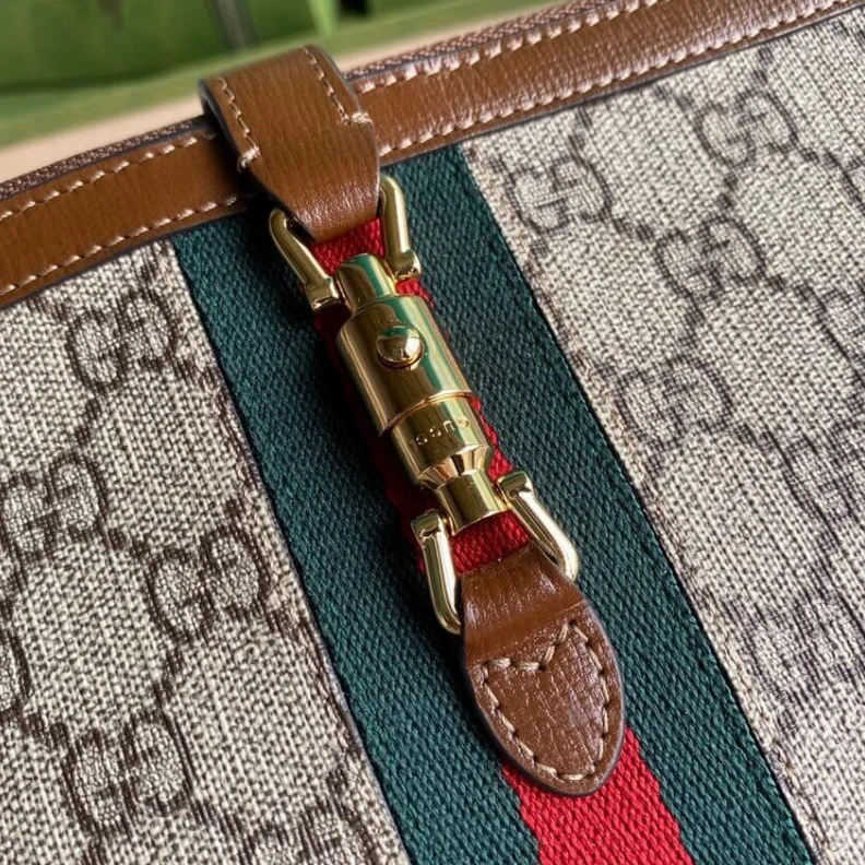 Kitlife Brown lea Gucci Jackie 1961 Pouch