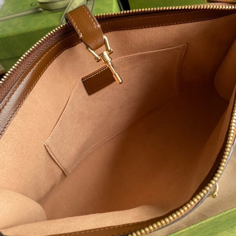 Kitlife Brown lea Gucci Jackie 1961 Pouch
