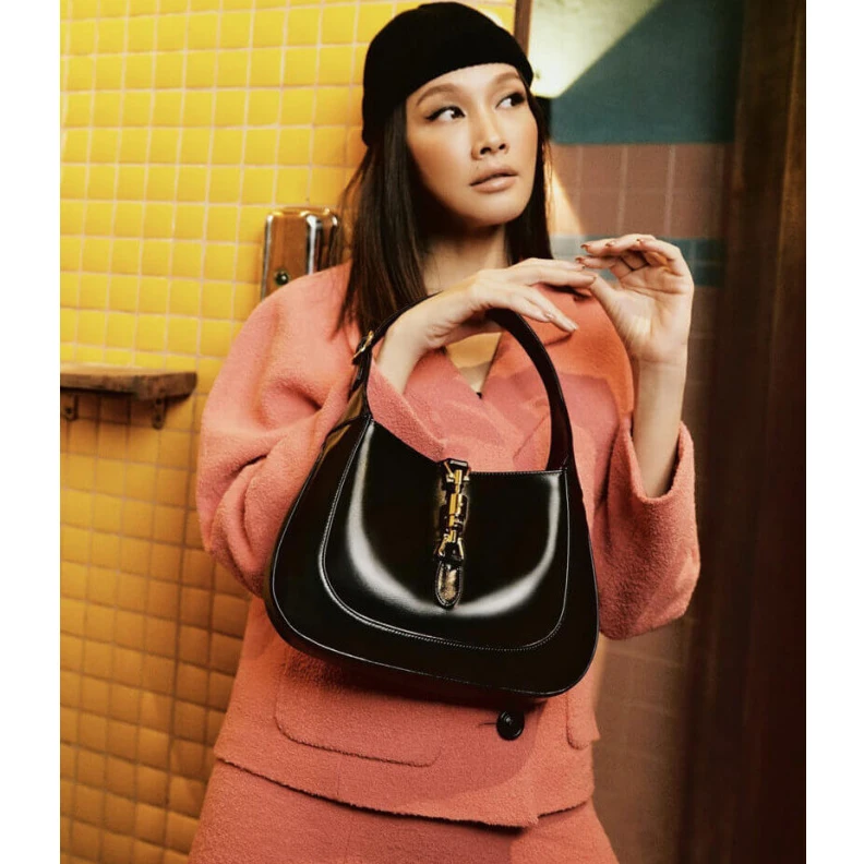 Lv belts replica Interior: Gucci Jackie 1961 Small Hobo Bag In Black Leather