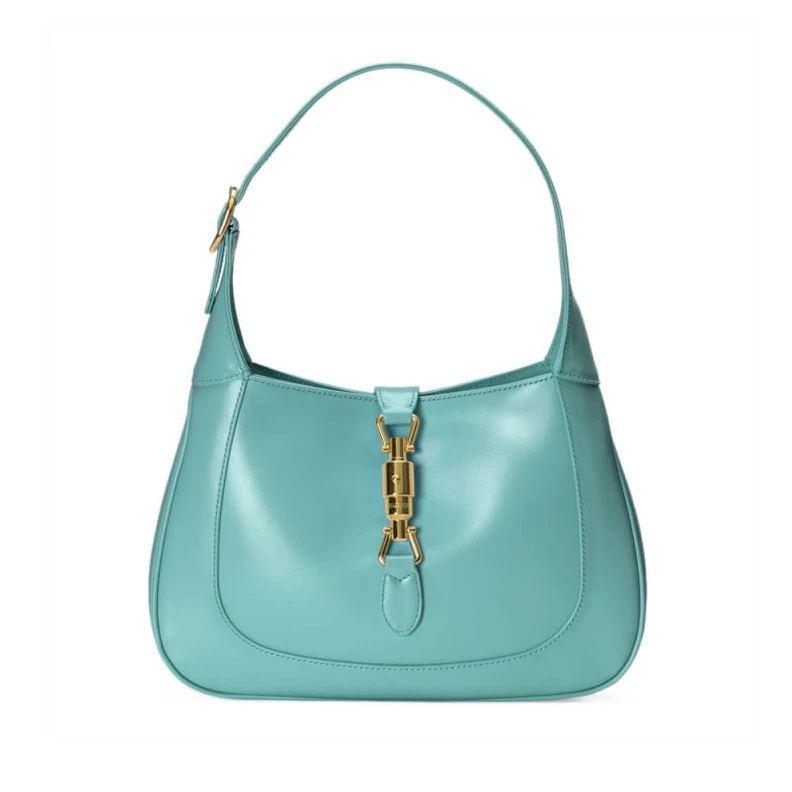 27.5 x 19 Gucci Jackie 1961 Small Hobo Bag In Blue Leather