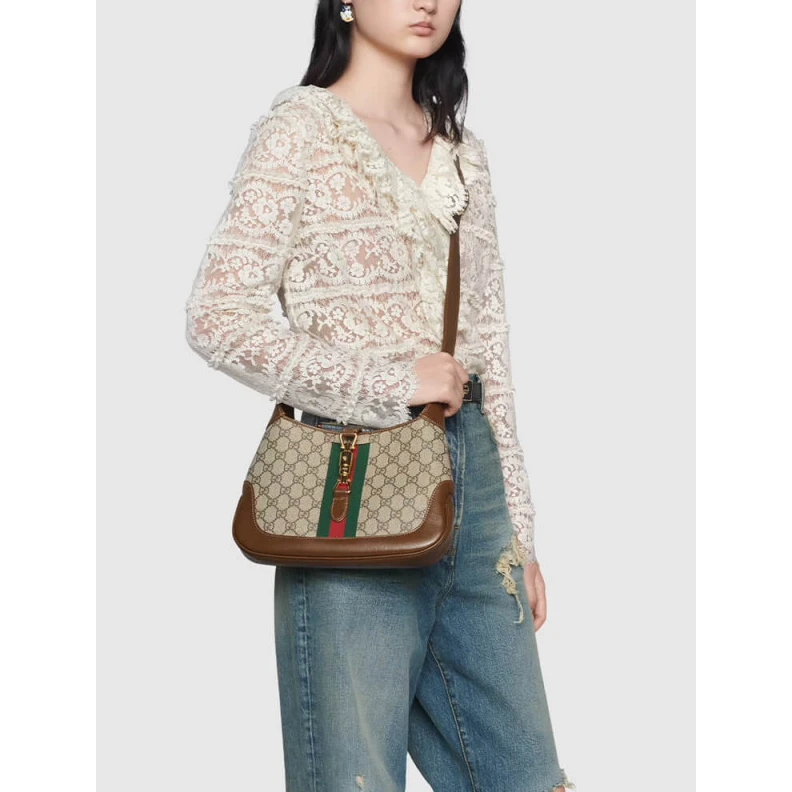 Kitlife The reintr Gucci Jackie 1961 Small Shoulder Bag 636706 in GG Canvas