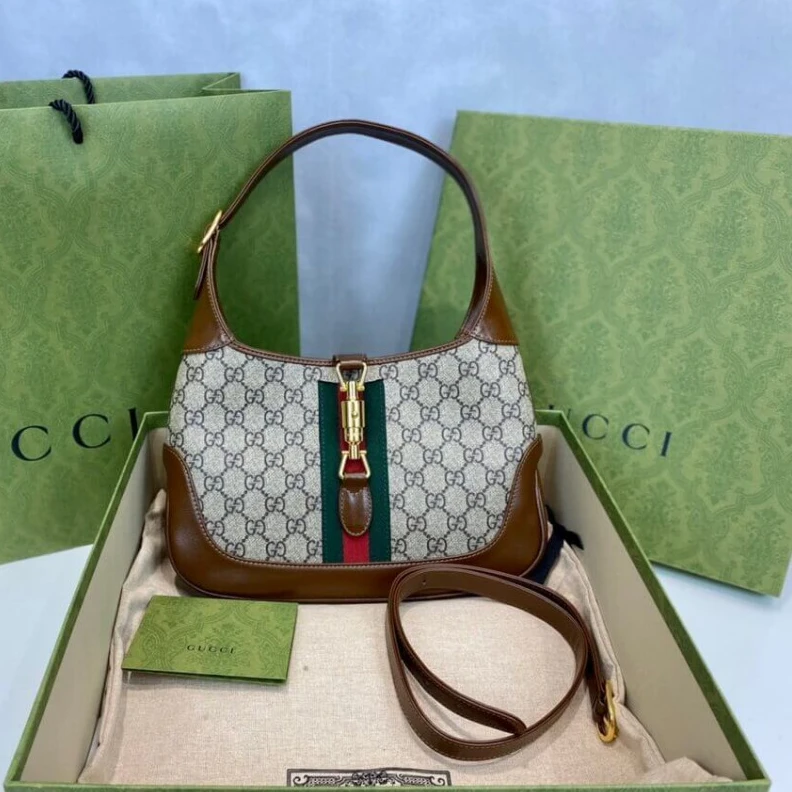 Kitlife The reintr Gucci Jackie 1961 Small Shoulder Bag 636706 in GG Canvas