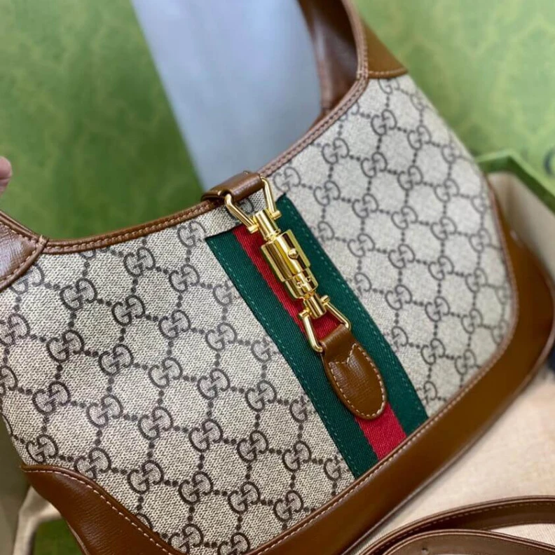 Kitlife The reintr Gucci Jackie 1961 Small Shoulder Bag 636706 in GG Canvas