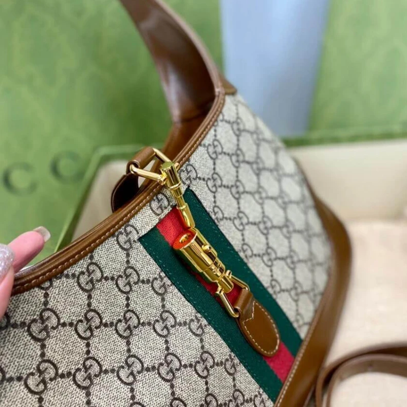 Kitlife The reintr Gucci Jackie 1961 Small Shoulder Bag 636706 in GG Canvas