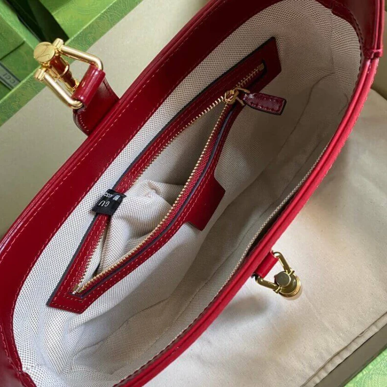 Replica bag Navy leat Gucci Jackie 1961 Small Shoulder Bag in Navy Leather