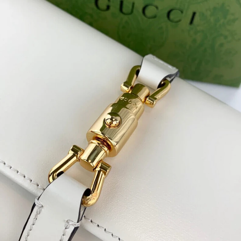 Kitlife ru The world Gucci Jackie 1961 White Calfskin Chain Wallet