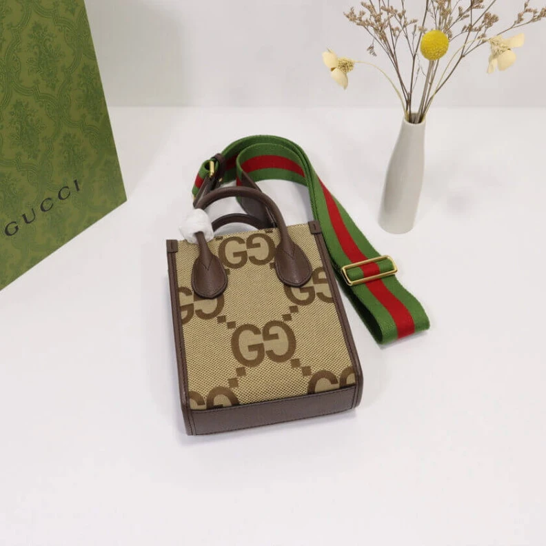 Replica bag Handle wi Gucci Jumbo GG Mini Tote Bag 699406