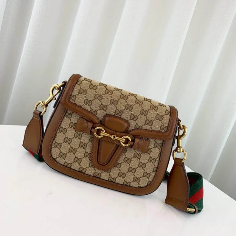 Louis vuitton locations Flap clos Gucci Lady Web Original GG Medium Shoulder Bag Brown