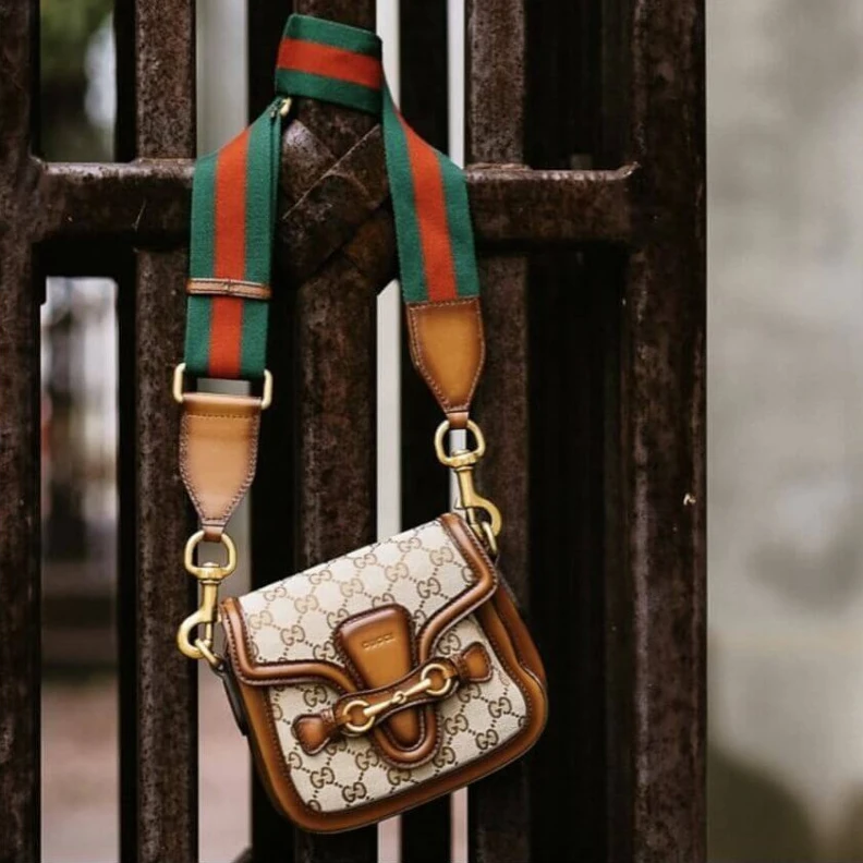 Kitlife ru Polished Gucci Lady Web Original GG Small Shoulder Bag Brown