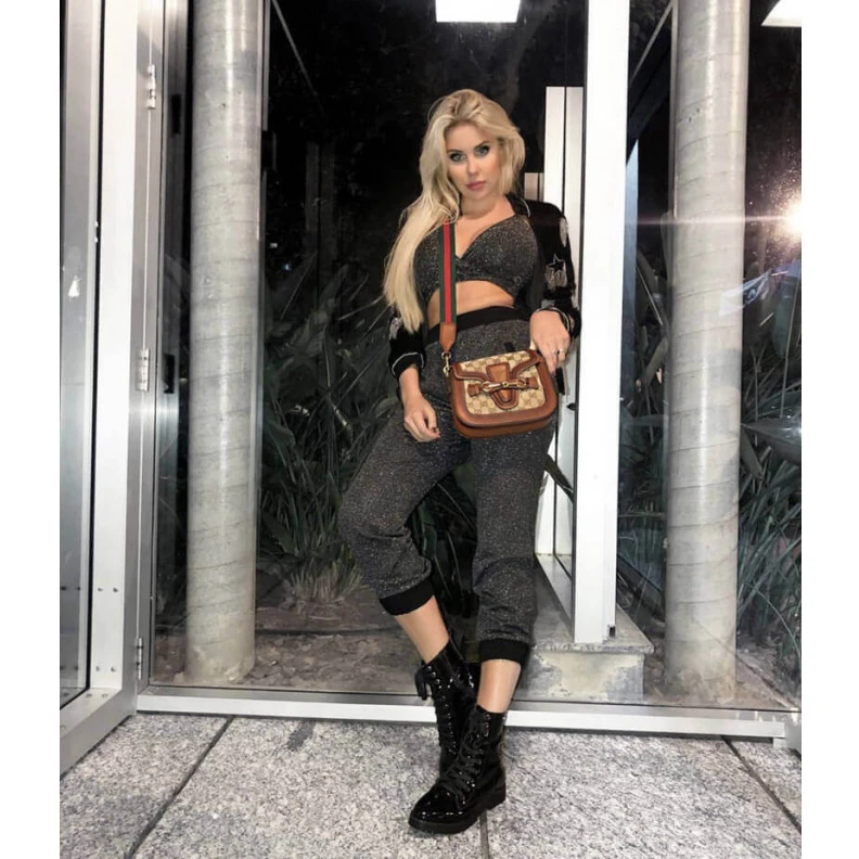 Kitlife ru Polished Gucci Lady Web Original GG Small Shoulder Bag Brown