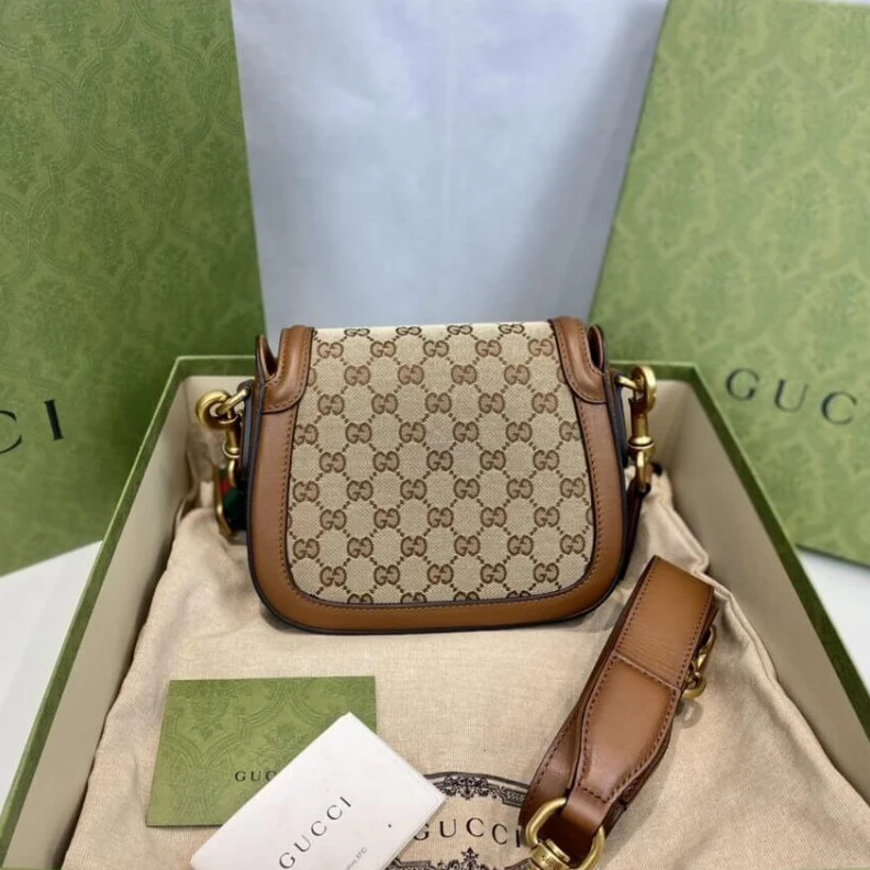 Kitlife ru Polished Gucci Lady Web Original GG Small Shoulder Bag Brown