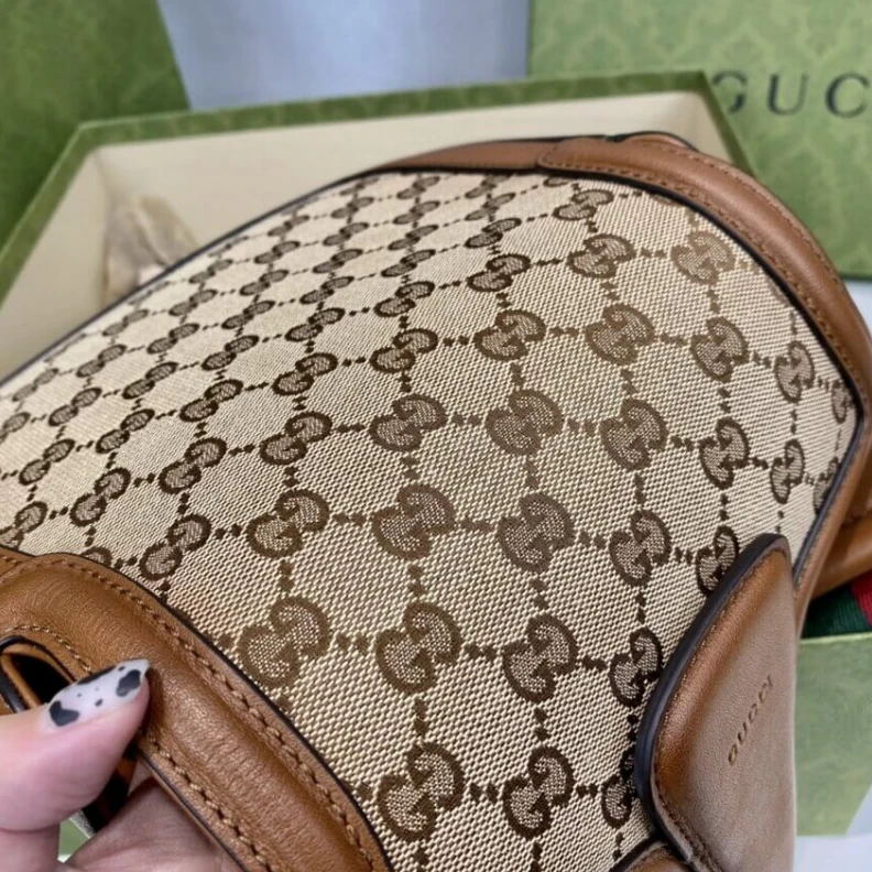 Kitlife ru Polished Gucci Lady Web Original GG Small Shoulder Bag Brown
