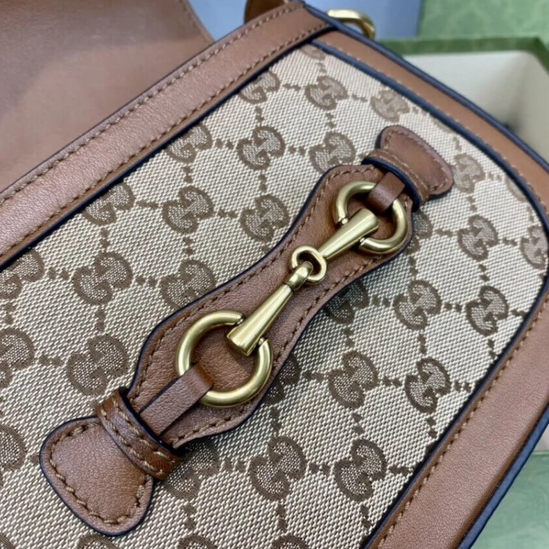 Kitlife ru Polished Gucci Lady Web Original GG Small Shoulder Bag Brown