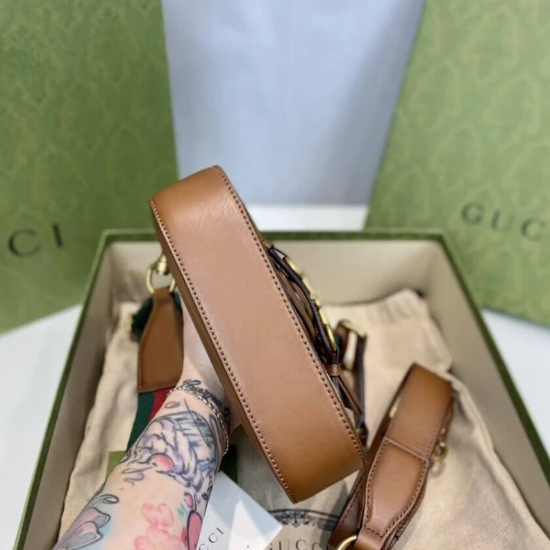 Kitlife ru Polished Gucci Lady Web Original GG Small Shoulder Bag Brown