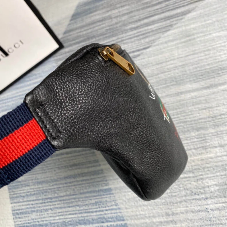 Replica bag For Fall W Gucci Leather Coco Capitan Vintage Logo Belt Bag Black